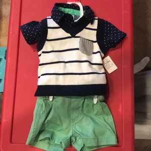 3 piece outfit new with tags size 3/6 months